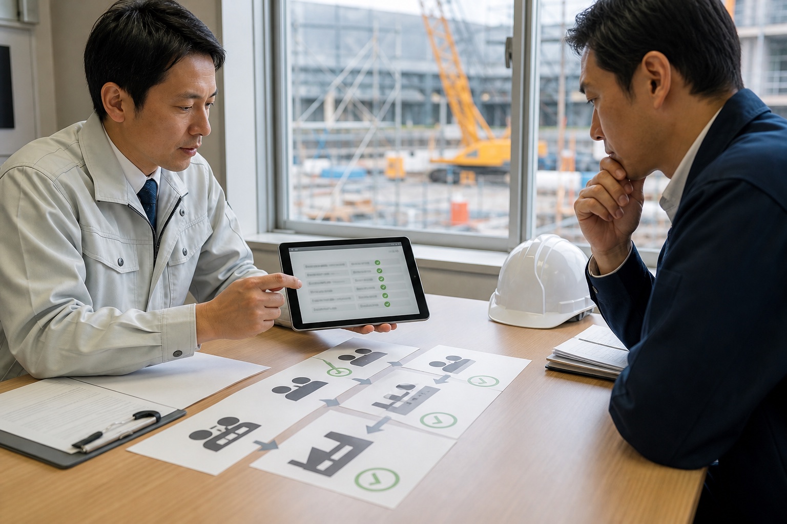 下請契約の前に建設業許可と工事業種を照合する元請担当者