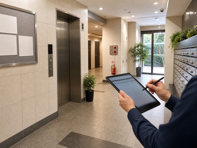 マンション管理業登録に関連する集合住宅の外観