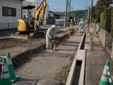 土木一式工事の作業風景