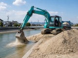 しゅんせつ工事の作業風景