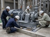 機械器具設置工事の作業風景