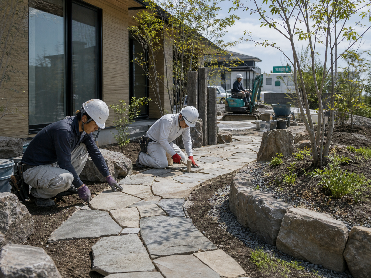 庭園や外構を整備する造園工事